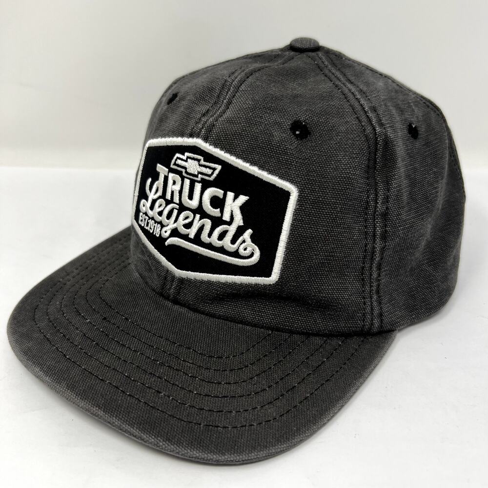 Chevy Truck Legends Hat Men One Size Black grey White Breathable Embroidered Cap
